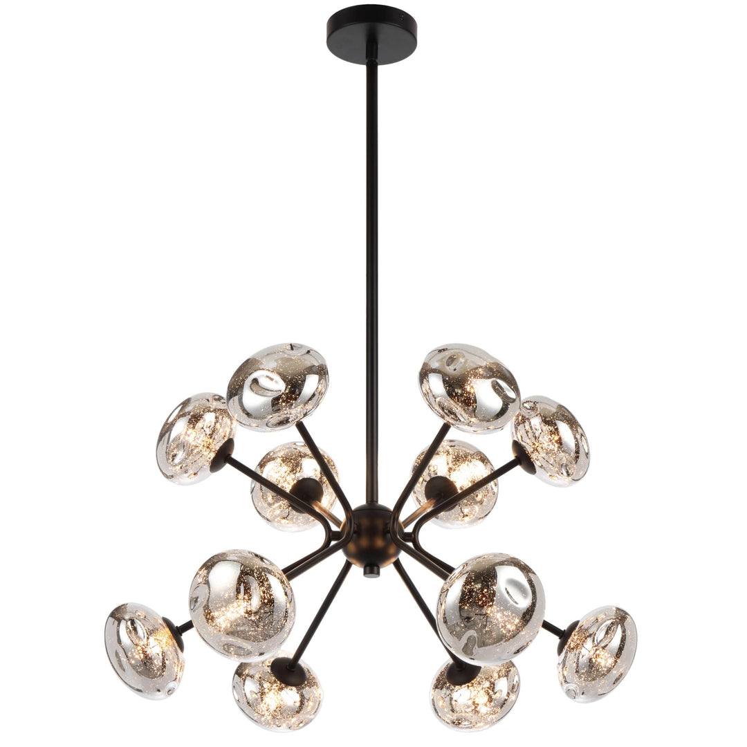 Telbix Varlin 12 Light Pendant | Black