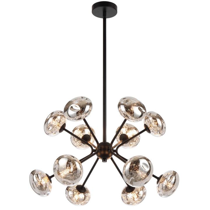 Telbix Varlin 12 Light Pendant | Black