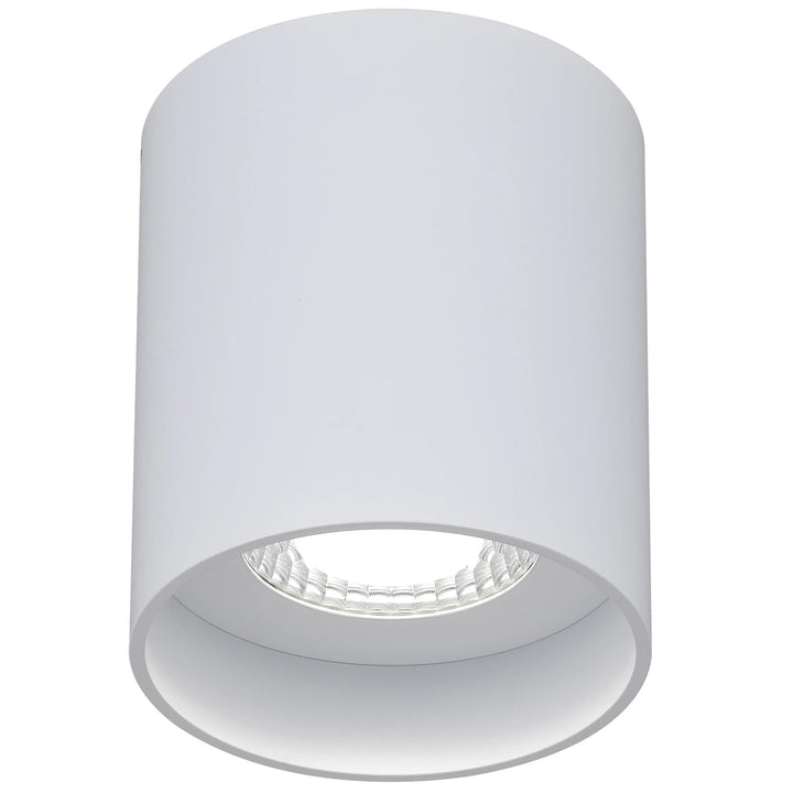 Telbix Keon White 10W Dimmable Surface Mounted LED Downlight | Cool White