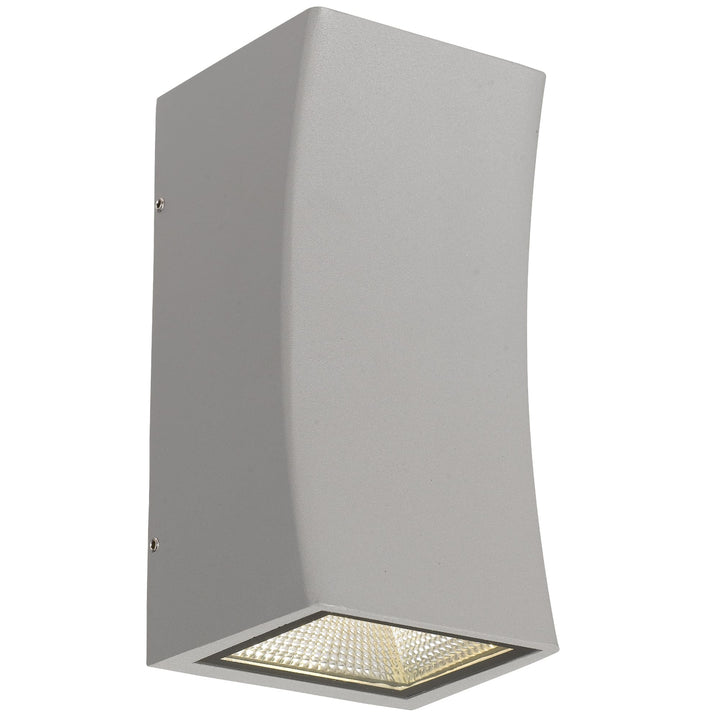 Telbix Dash Exterior Up/Down CCT LED Wall Light | Silver