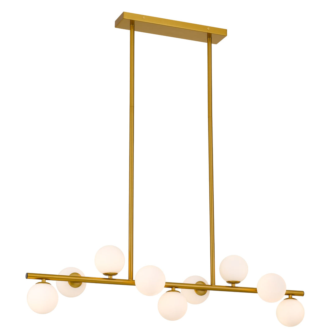 Telbix Moran Small 9 Light Linear Pendant | Gold