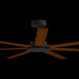 Calibo Alula 80" (2032mm) 7 Blade Indoor/Outdoor DC Ceiling Fan & Remote | Black & Koa