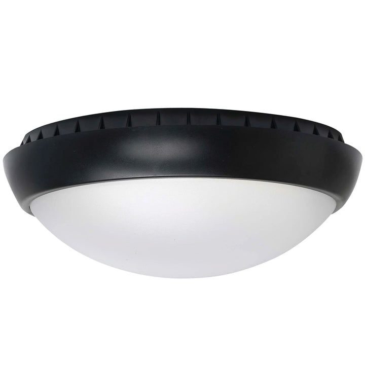 Telbix Wynn LED Round Bunker Light | Black