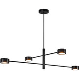 Nordlux Clyde 4 Light LED Pendant | Black