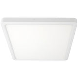 Telbix Lunos Square White Frame Dimmable 3CCT LED Oyster Light with Flex and Plug | Large