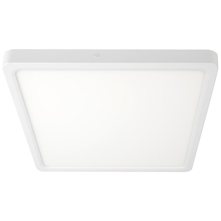 Telbix Lunos Square White Frame Dimmable 3CCT LED Oyster Light with Flex and Plug | Large