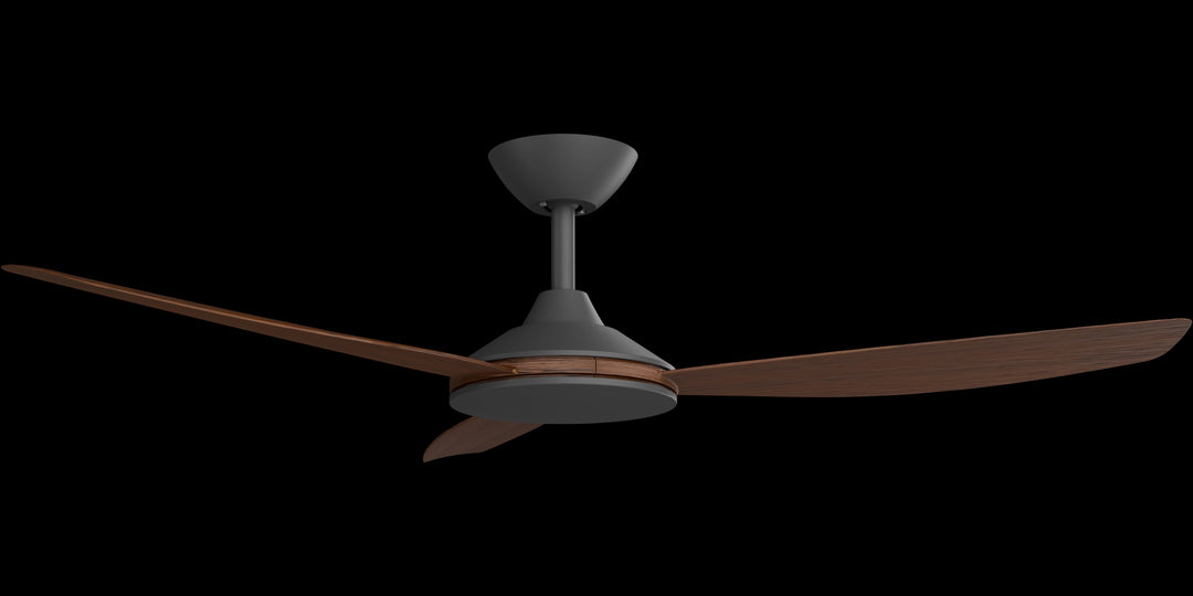 Calibo Condor 52" DC Smart Ceiling Fan with Remote Control | Black and Koa