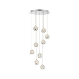 Telbix Segovia 9 Light LED Pendant | Chrome