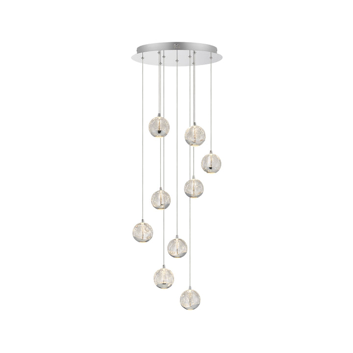 Telbix Segovia 9 Light LED Pendant | Chrome