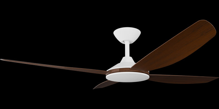Calibo Vanga 52" DC Smart Ceiling Fan with Remote Control | White and Koa