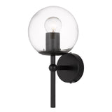 Eterna Telbix Handcrafted Wall Lamp (E27) | Black & Clear