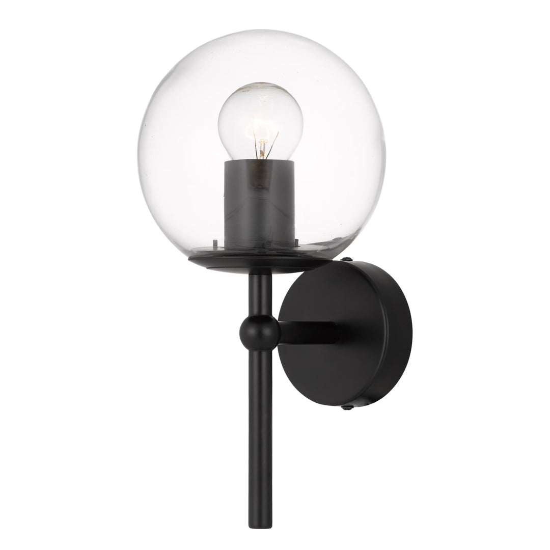 Eterna Telbix Handcrafted Wall Lamp (E27) | Black & Clear
