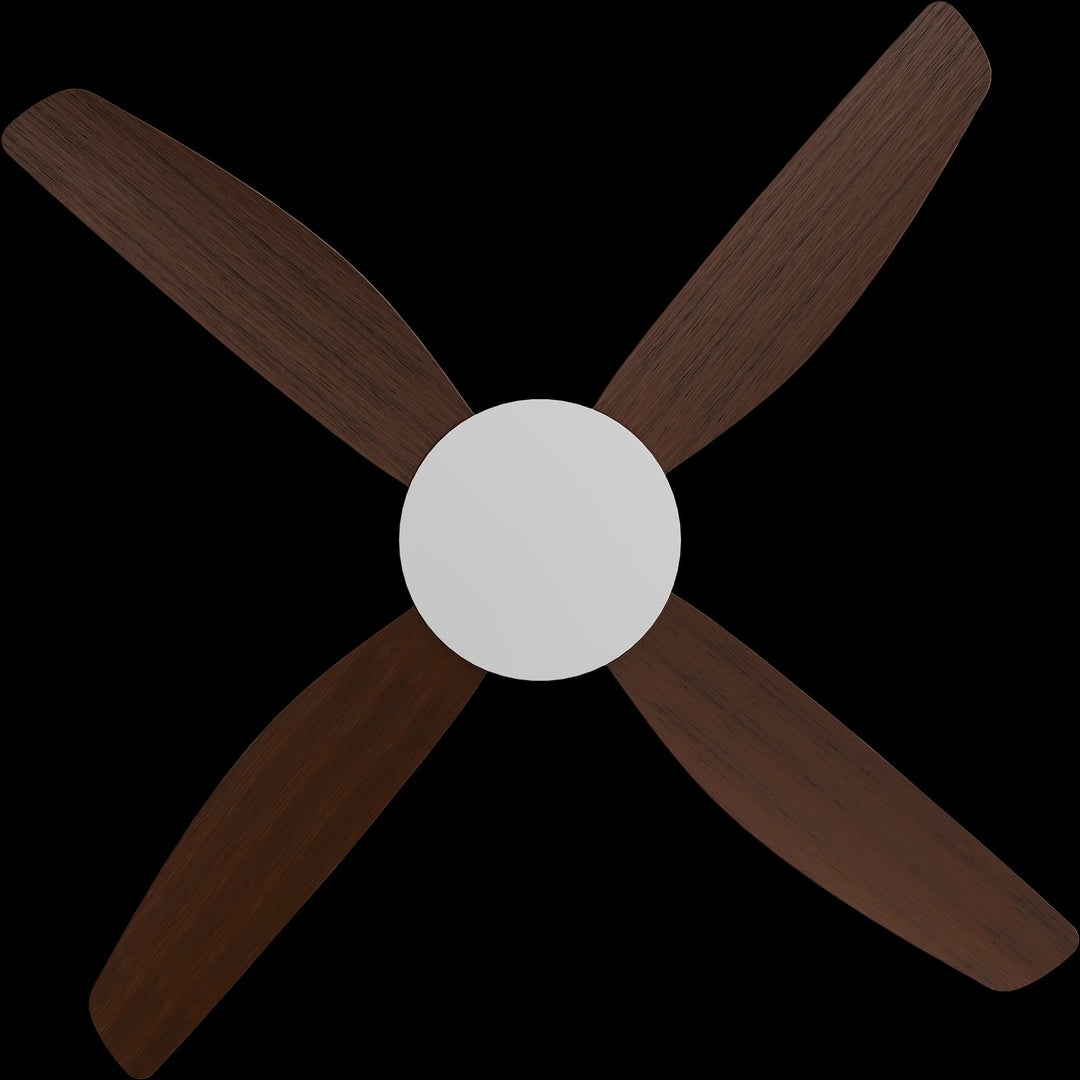 Calibo Vanga 48" DC Smart Ceiling Fan with Remote Control | White and Koa