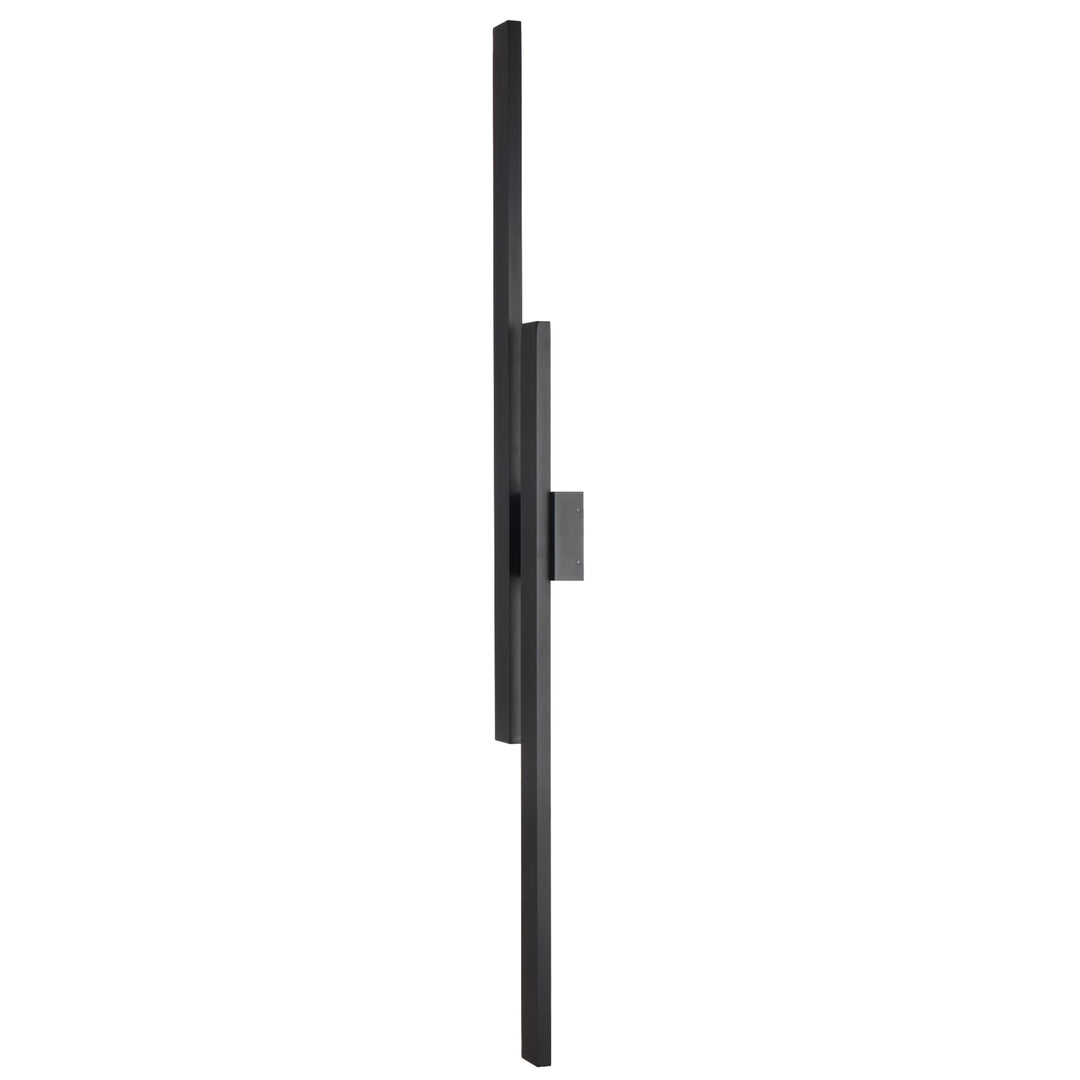 Telbix Ebiza Twin Slimline Tricolour LED Exterior Wall Light | Black