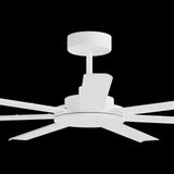 Calibo Alula 60" (1524mm) 7 Blade Indoor/Outdoor DC Ceiling Fan & Remote | White
