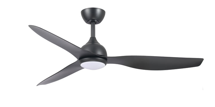 Fanco Eco Style DC 52" Ceiling Fan With Remote and CCT LED Light | Black