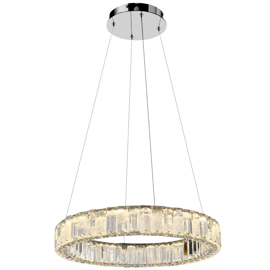 Telbix Rias 1 Tier Pendant Light | Chrome
