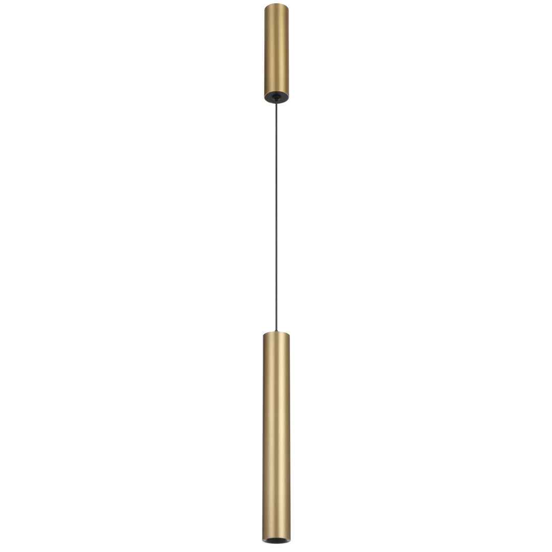 Telbix Verano Dual Cylinder Slim LED Pendant Light | Brass