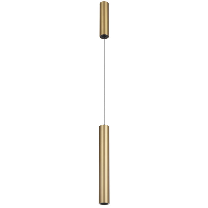 Telbix Verano Dual Cylinder Slim LED Pendant Light | Brass