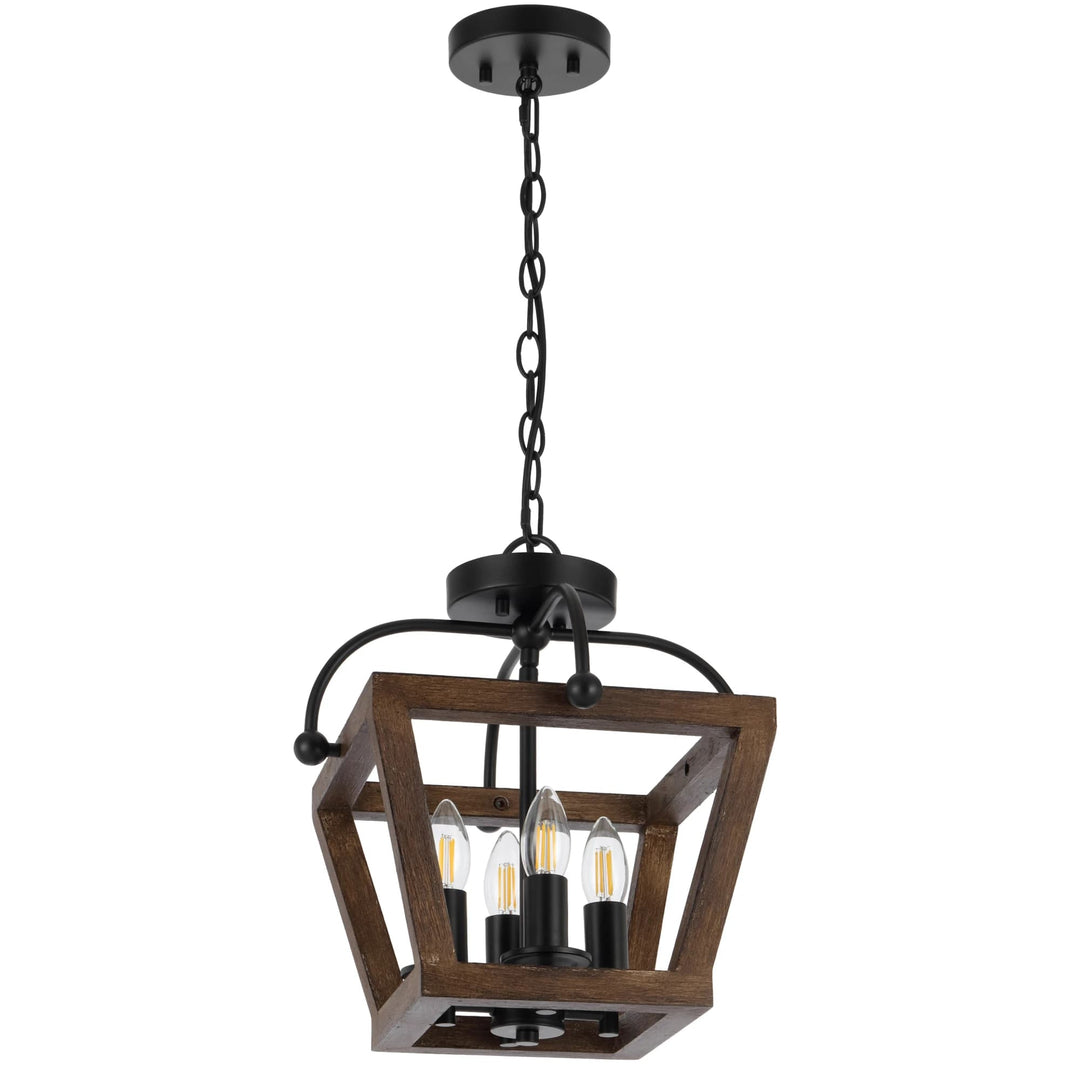 Telbix Lacota 4 Light CTC Pendant Light | Black