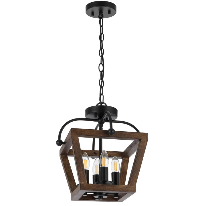 Telbix Lacota 4 Light CTC Pendant Light | Black