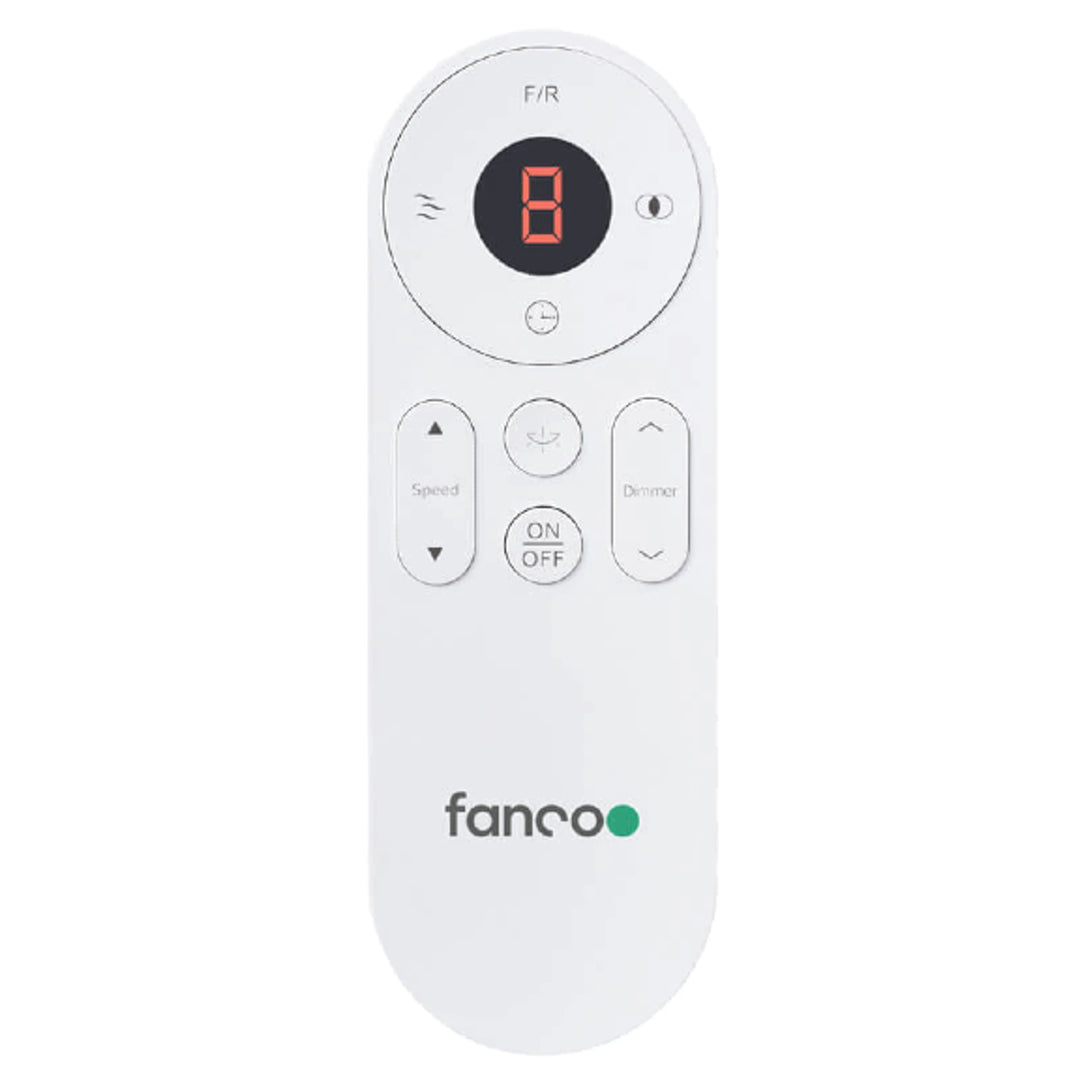 Fanco 52" Smart Eco Silent Deluxe DC Ceiling Fan With 18W CCT LED Light & Remote | White