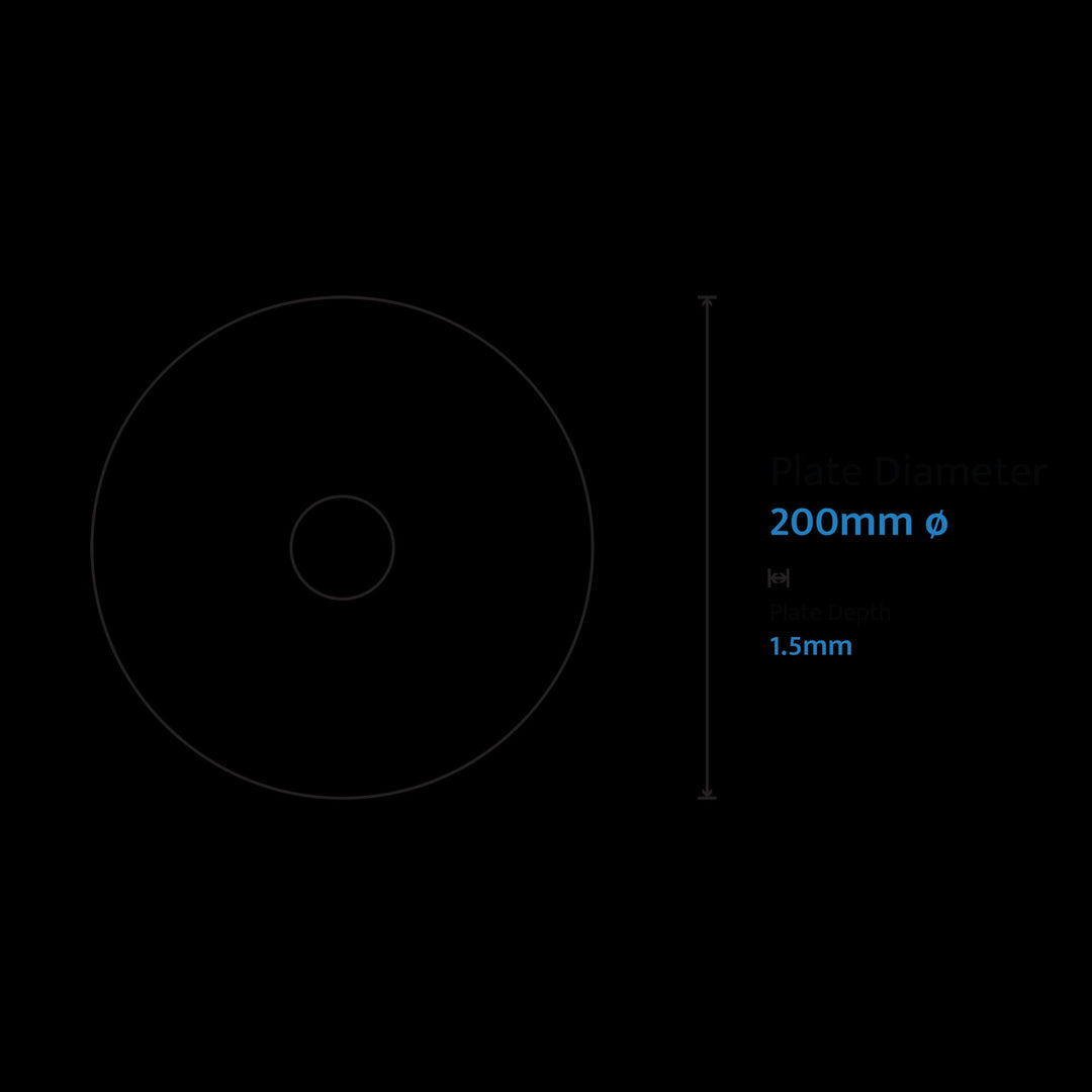 Calibo Crest 200mm Round Back Plate Only | Brass