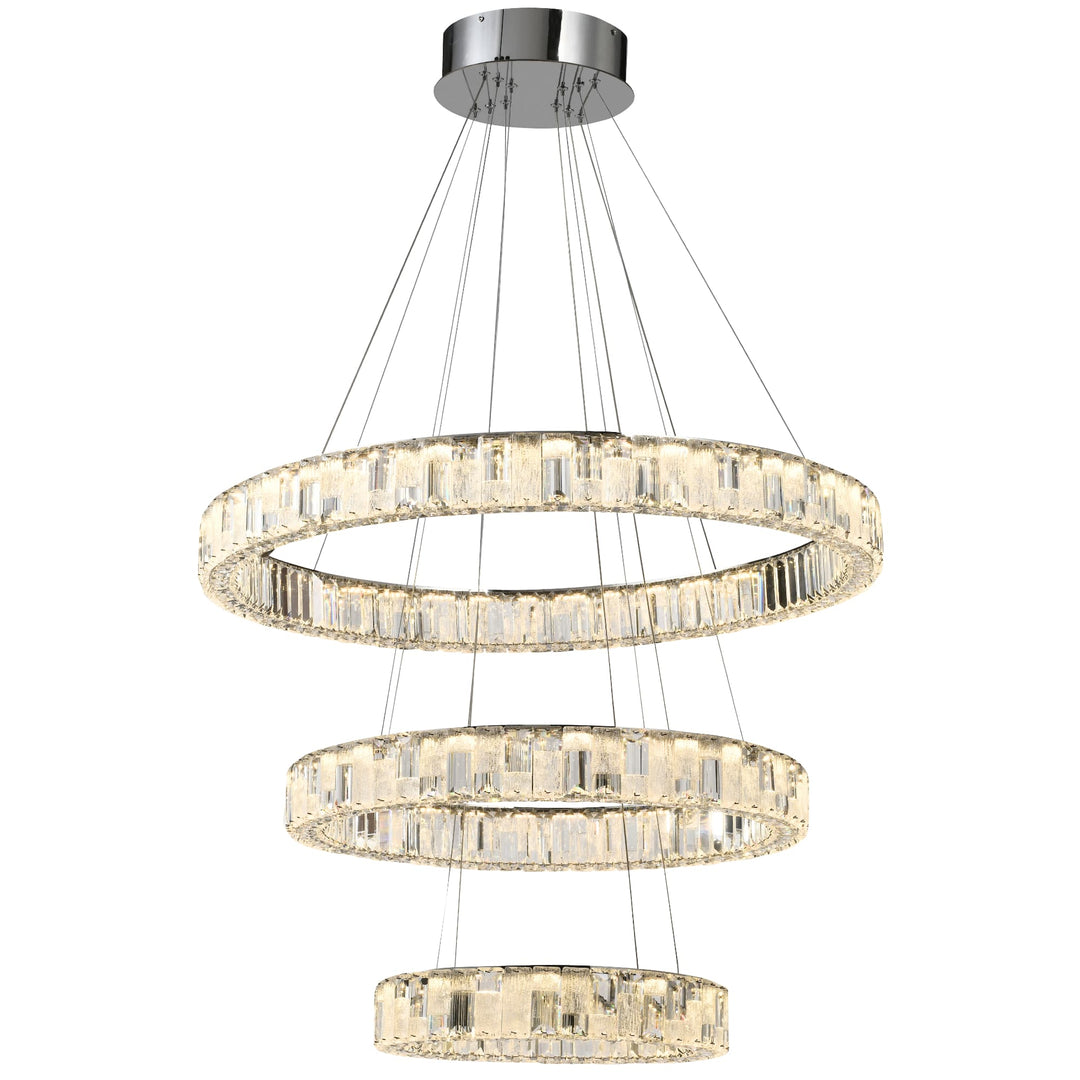 Telbix Rias 3 Tier Pendant Light | Chrome
