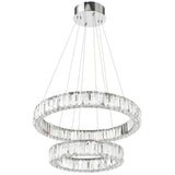 Telbix Rias 2 Tier Pendant Light | Chrome