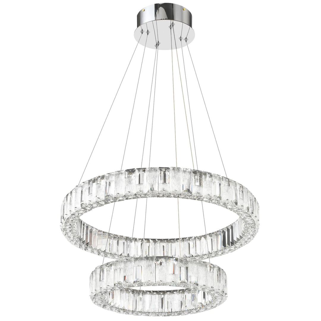 Telbix Rias 2 Tier Pendant Light | Chrome