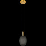 Calibo Lark Diamond Pattern 124mm Glass Pendant | Smoke
