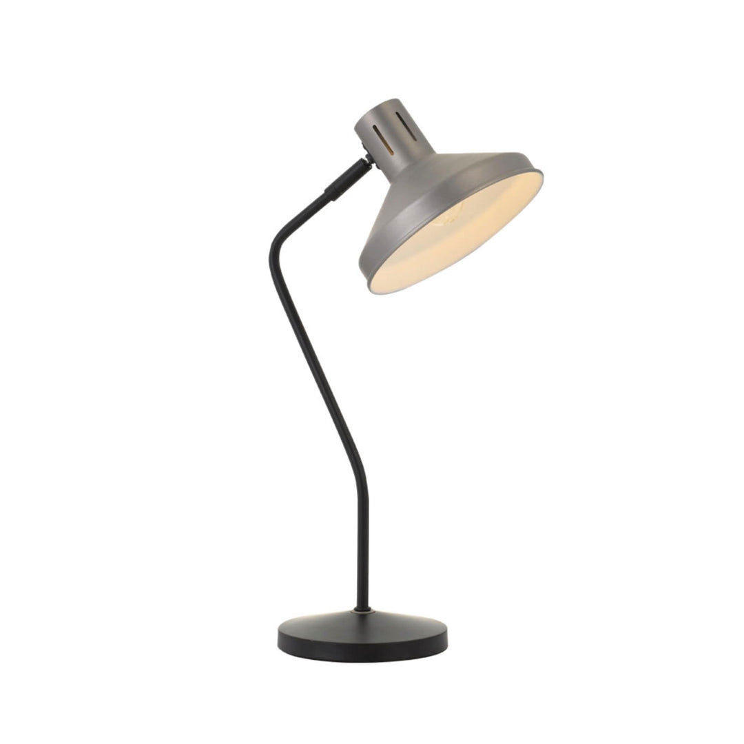 Telbix Trevi Adjustable Table Lamp Small Edison Screw (E14) | Matte Nickel