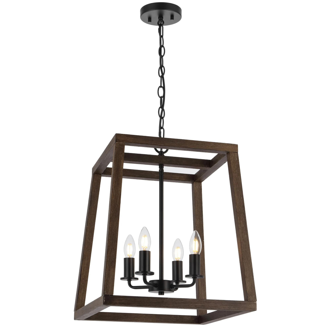 Telbix Black Dalton Pendant Light | 4 Light