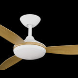 Calibo Condor 52" DC Smart Ceiling Fan with LED Light and Remote Control | White and Bamboo