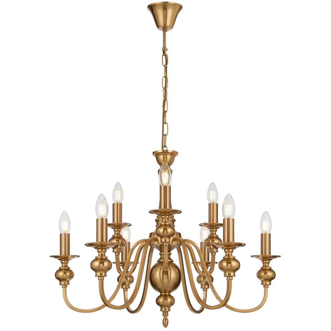 Telbix Siedel 9-Light Pendant | Copper