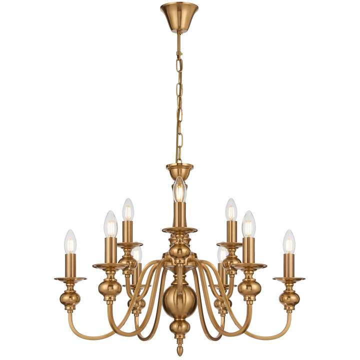 Telbix Siedel 9-Light Pendant | Copper