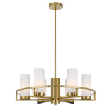 Telbix Brass Eamon Round Pendant Light (E14) | 6 Light