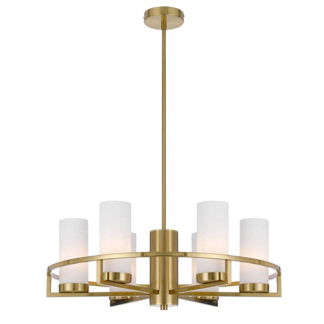 Telbix Brass Eamon Round Pendant Light (E14) | 6 Light