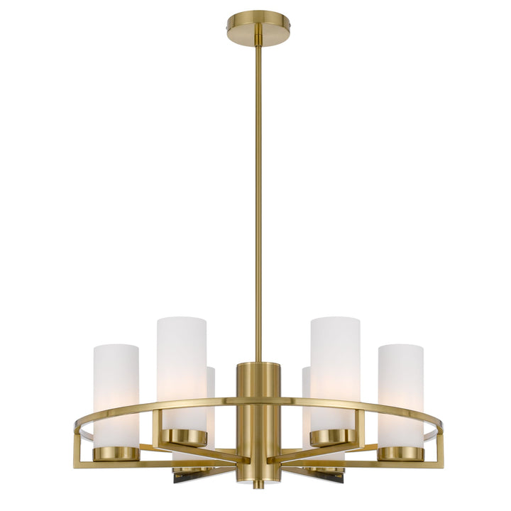 Telbix Brass Eamon Round Pendant Light (E14) | 6 Light
