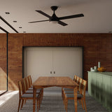 Calibo Heron 48" (1220mm) Indoor/Outdoor Ceiling Fan With 18W CCT LED Light | Black