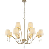 Telbix Malvern 12 Light Pendant Light | Antique Silver
