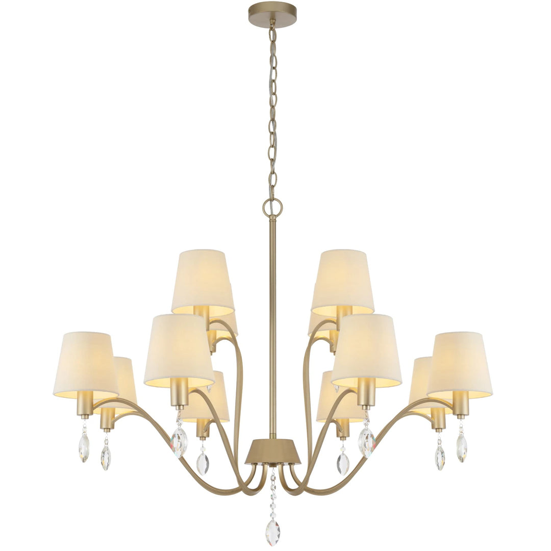 Telbix Malvern 12 Light Pendant Light | Antique Silver