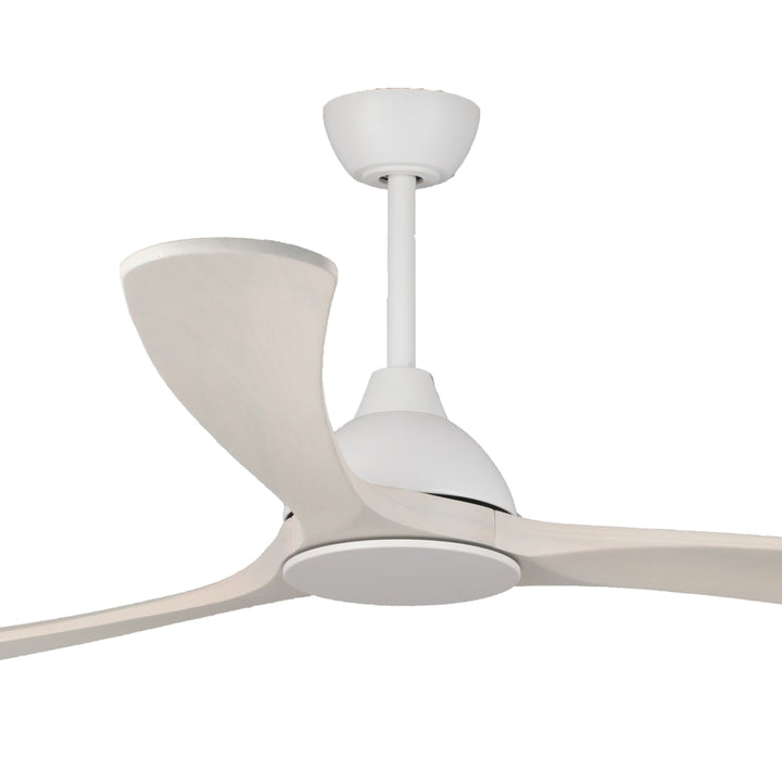 Fanco Sanctuary DC 70" Solid Timber Blade Indoor/Outdoor Ceiling Fan With Remote | White/Whitewash