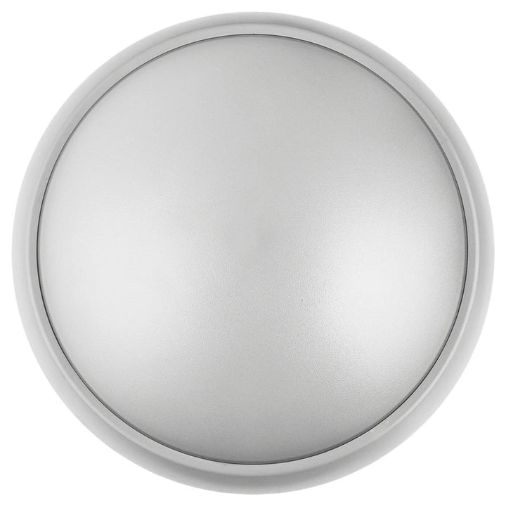 Telbix Wynn LED Round Bunker Light | Silver