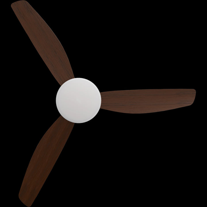 Calibo Condor 52" DC Smart Ceiling Fan with LED Light and Remote Control | White and Koa