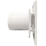 Fanco Dynamic 100 Square Wall/Ceiling Exhaust Fan with Matte Finish | White