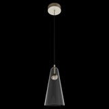 Calibo Skua Artisan Glass Tricolour LED Pendant | Brushed Nickel