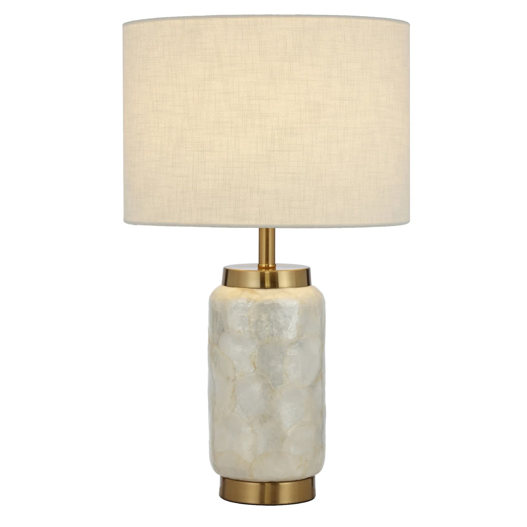 Telbix Seneca 1 Light Table Lamp (E27) | White