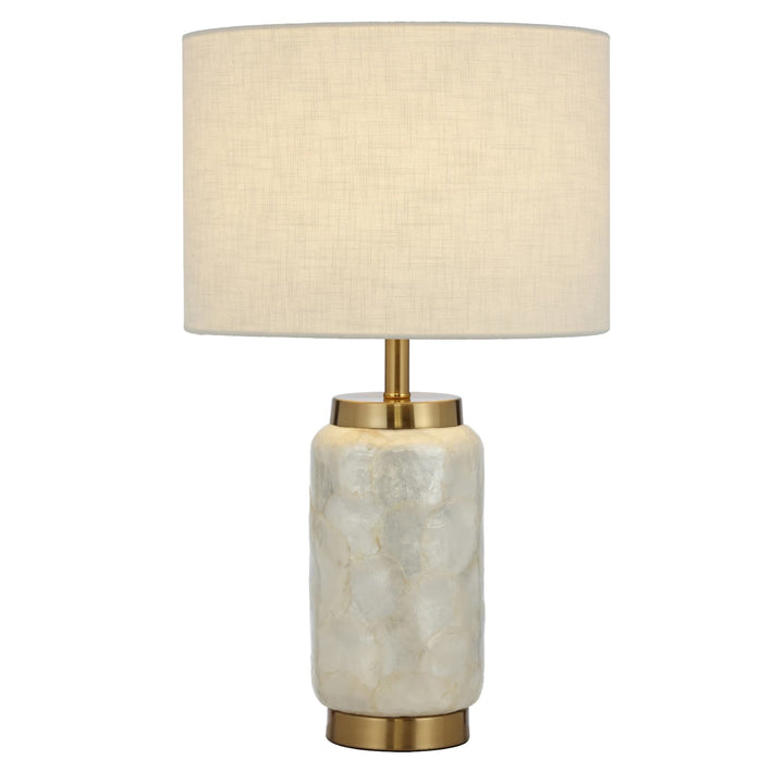 Telbix Seneca 1 Light Table Lamp (E27) | White