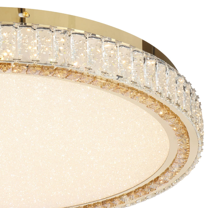 Telbix Lucent 600mm LED Oyster Light | Gold